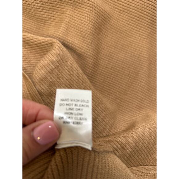 Kittenish Neutral Territory Oversized Ribbed Tan Mini Sweather Dress Size XS - Picture 7 of 9
